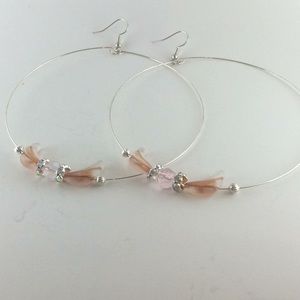 Large hoop earrings